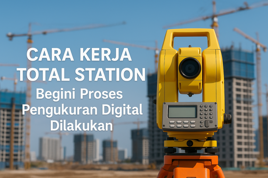 Cara Kerja Total Station