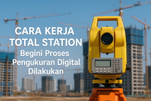 Cara Kerja Total Station