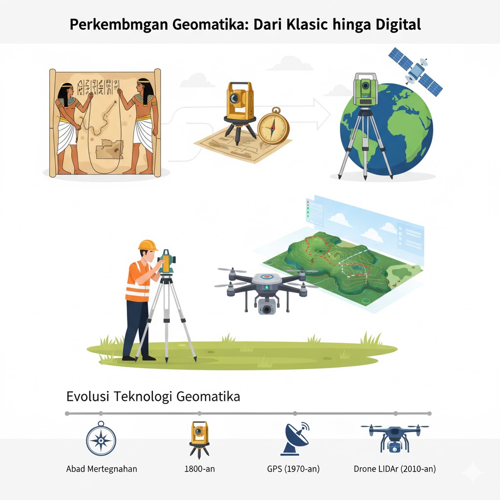 Sejarah Geomatika dan Perkembangannya