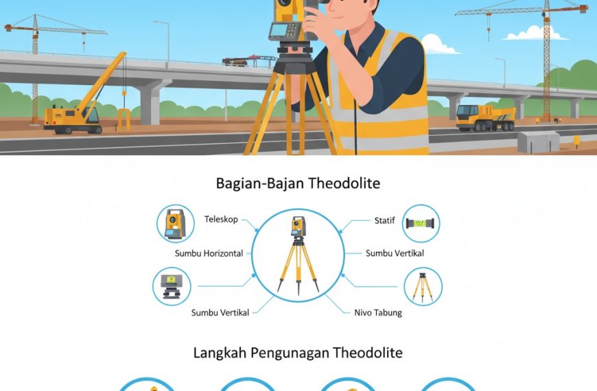 Cara Penggunaan Theodolite di Lapangan